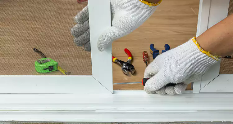 Sliding Glass Door Off Rails Repair in West Pensacola, FL